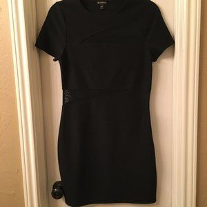 Express Black/Sheer Dress
